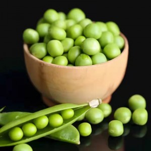 Geriausiai parduodamos aukštos kokybės kiniškos šviežios IQF šaldytos žaliųjų žirnelių šaldytos daržovės, skirtos mišrioms