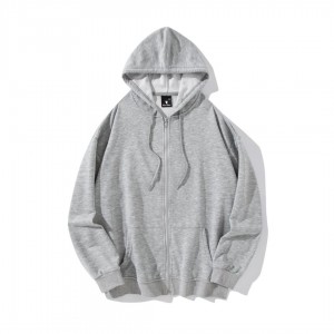 High quality custom logo hoodie men zip hooded sweatshirt manufacturer embroider zip up hoodie custom