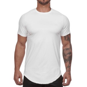 Breathable o neck Sport Wear t-shirts polyester wholesale mens Running Gym Fitness tshirt custom printing logo