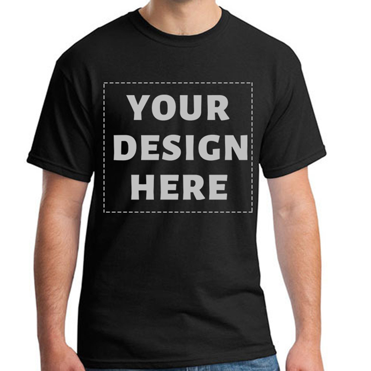 High Quality 100% Cotton Custom T-Shirt Personalized Text or Image Design customized dtg print logo t-shirt