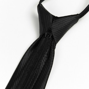 Corbata de cremallera hecha a mano de poliéster 100% más nueva de Wholesaele para hombres