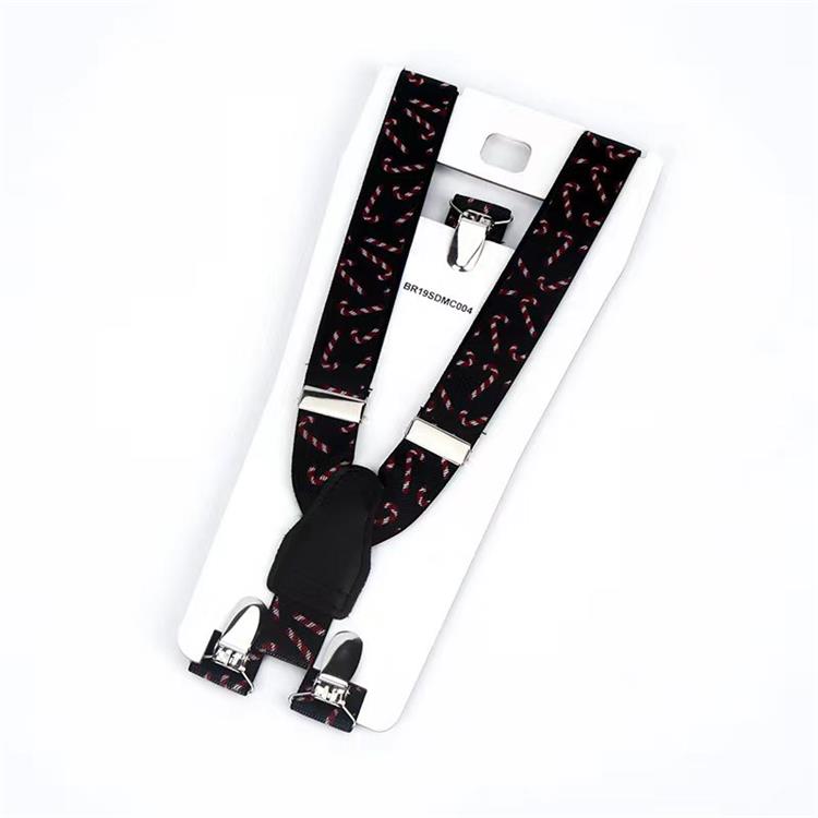 Wholesale Hot sale para sa Pasko Elastic metal adjustable clip suspenders para sa mga lalaki