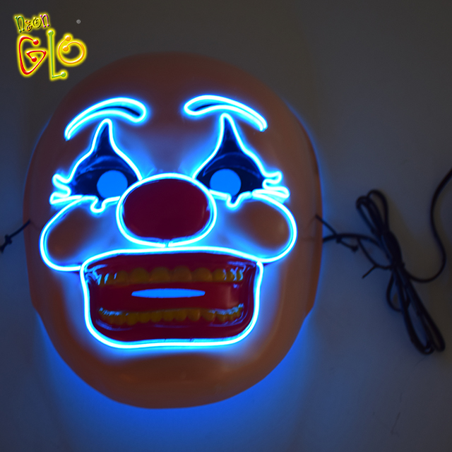 Maskri LED Halloween ta 'kwalità għolja u ta' luminożità għolja u maskri tal-festi tal-vaganzi
