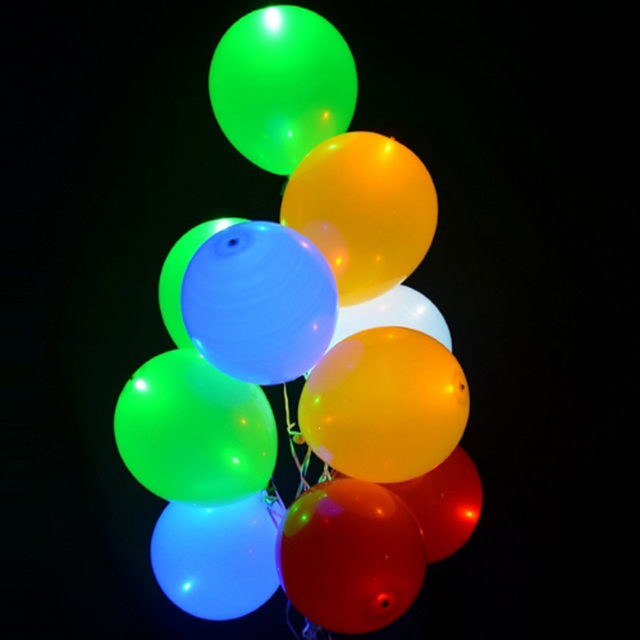 Nuwe pasgemaakte logo helder gloeiende globos flikkerende ligte geleide ballon