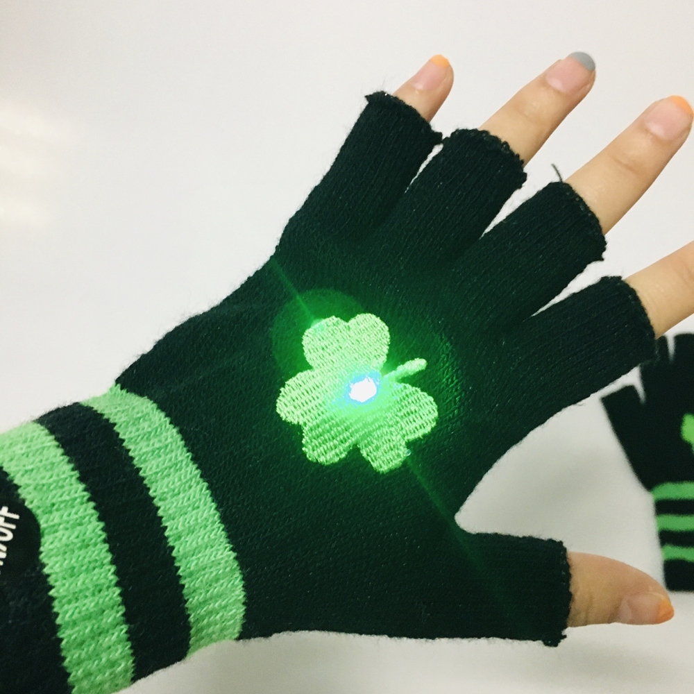 St.Patrick Light Up Mitten LED Glove