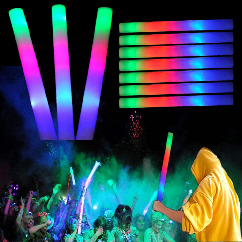 Koncerts Multi Color LED Foam Light Stick Glow Baton