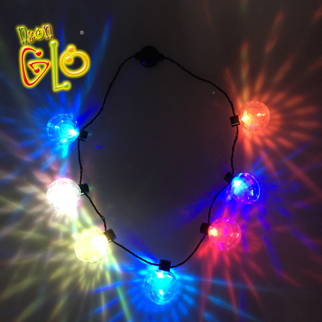 Neon Party Jumbo Disco Ball LED mirdzoša kaklarota