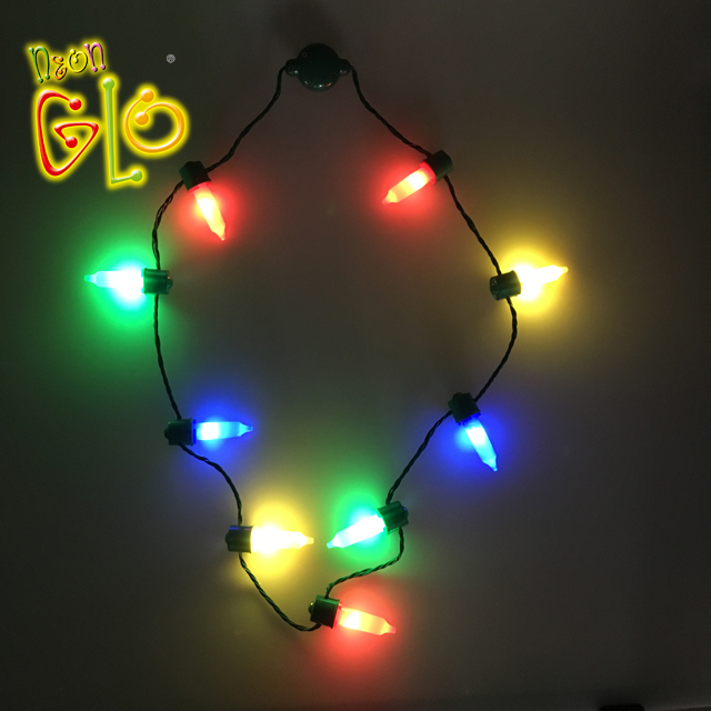 Χριστουγεννιάτικη μπομπονιέρα κολιέ με φωτισμό LED