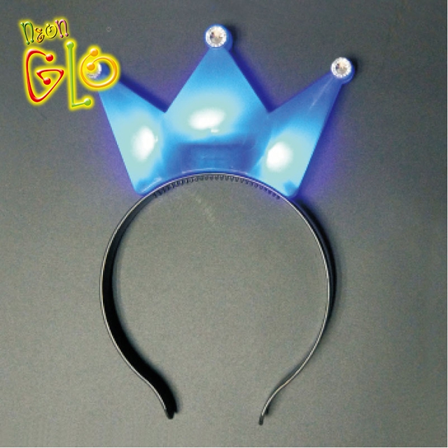 Veleprodajne potrebščine za zabavo Cool Light Braids Crown Headband Led Flashing Light
