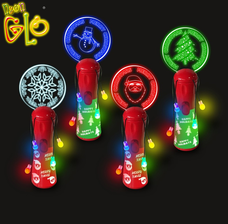 Potrebščine za božično zabavo po meri iz akrilne svetlobne palice, ki osvetljuje vrtečo se palico, igrače z led palico za otroke