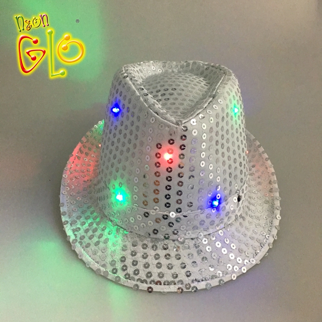 የክስተት ፓርቲ LED Light Up Fedora Hat ያቀርባል