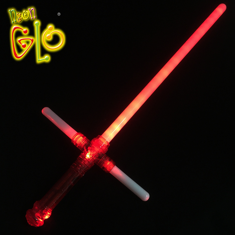 Potřeby na narozeninovou oslavu Dětská hračka s plastovým LED světelným mečem
