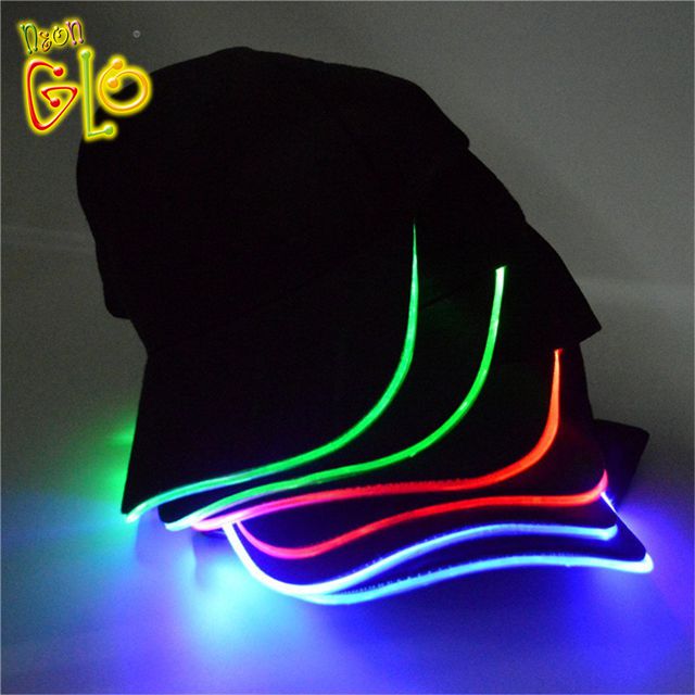 Glow Rave Hat apgaismota LED cepure beisbola cepure