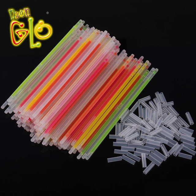 Kid Toy 136 Pcs Glow Sticks Pacáiste Páirtí Neon Íomhá Réadmhaoin