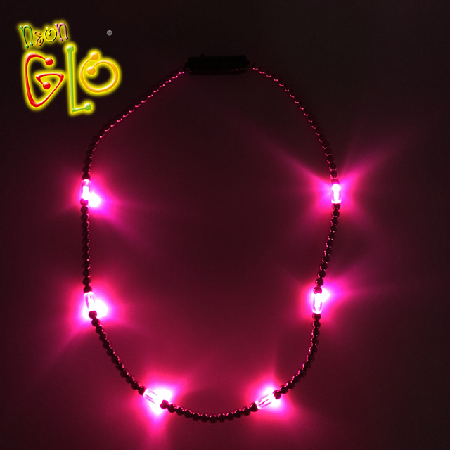 Pripomočki za zabavo, LED nakit, ogrlica s svetlečimi kroglicami Predstavljena slika