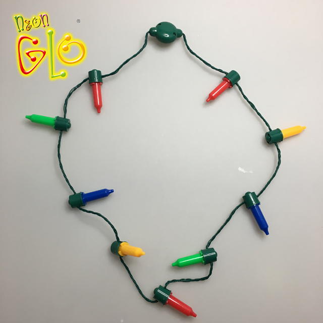 Božična LED osvetljena ogrlica za zabavo