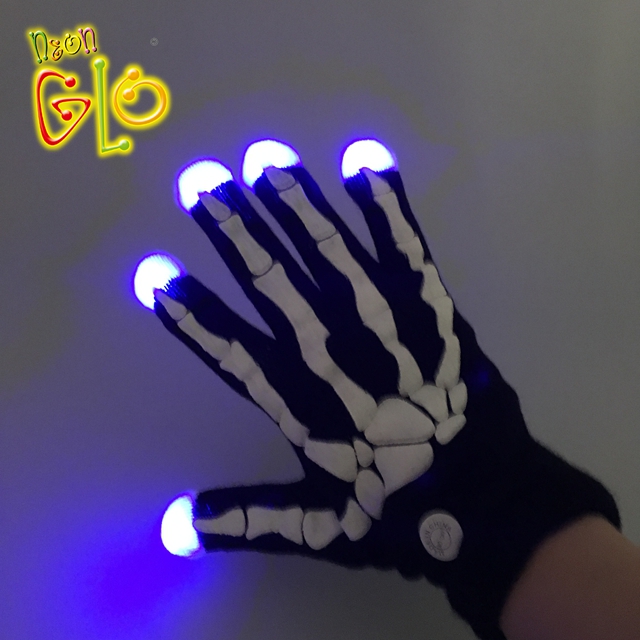 Pripomočki za zabavo za noč čarovnic, LED rokavice