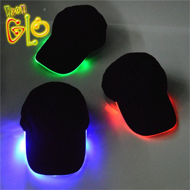 Glow Rave Hat განათებული LED ქუდი ბეისბოლის ქუდი