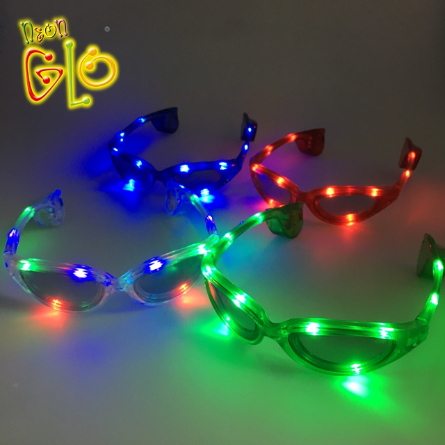 نظارات LED بسيطة للحفلات تتوهج في الظلام