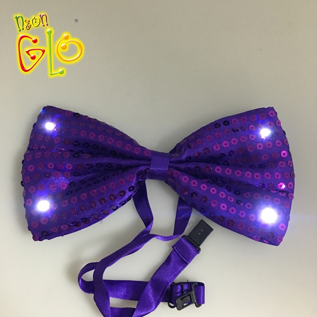 Party Supplies Flashing Light Up Led Electronic Bow Tie