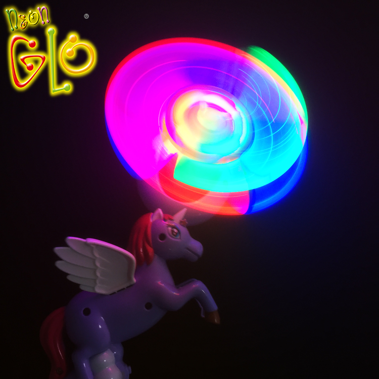 Unicorn Party Supplies DIY Led Light Up Fiber Spinner elektron sovg'a elementi