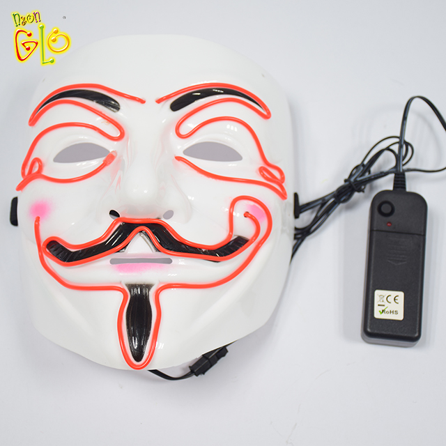 Tovarniška veleprodajna aktivna svetleča maska ​​za zabave
