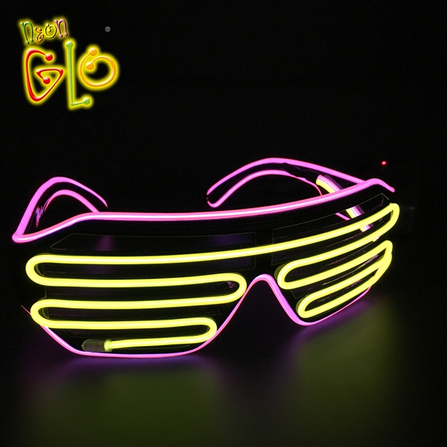 Нов дизајн жица за декорација на забави очила со висока осветленост el light