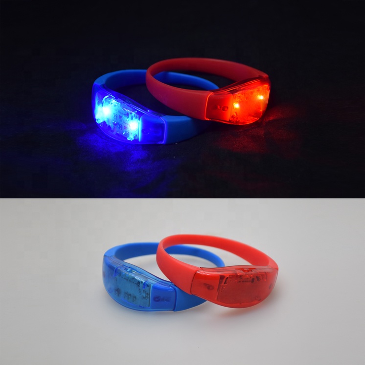 Blikající LED náramky LED světelný silikonový náramek