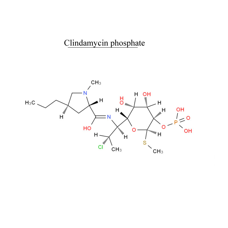 ʻO Clindamycin phosphate 24729-96-2 Antibiotic Kiʻi Hōʻike