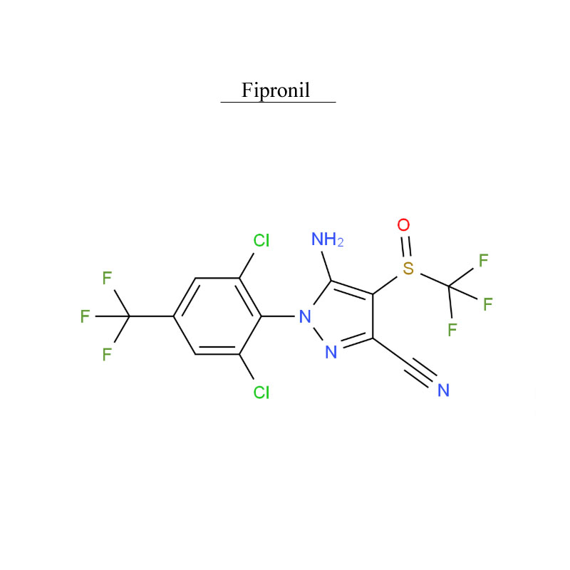 Fipronil 120068-37-3 Pestizida organokloratuak Parasitoen aurkakoak