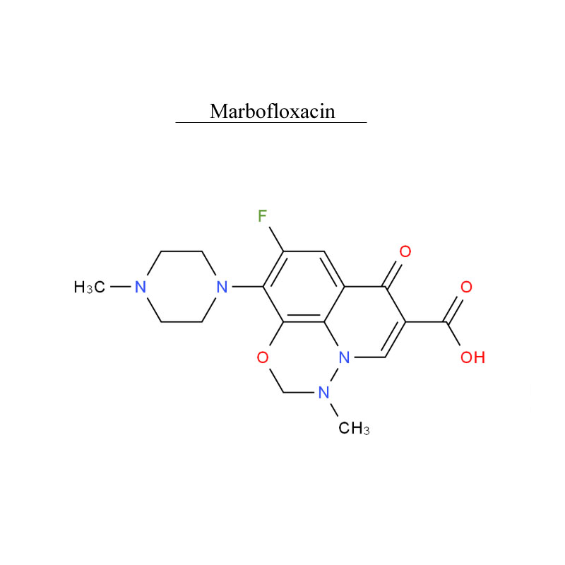Marbofloxacin 115550-35-1 Frith-Ionfhabhtuithe Frith-bhaictéaracha