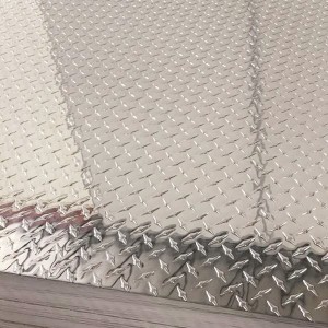 Fletë alumini me kuadrate për ndërtim dhe dysheme kundër rrëshqitjes