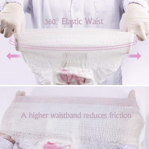 Veľkoobchodné sťahovacie nohavičky jednorazové menštruačné ochranné spodné prádlo pre dámy