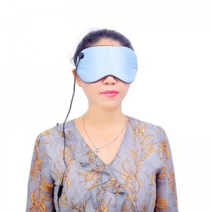 විදුලි රත් කිරීමේ අක්ෂි මාස්ක් USB තාපන සේද මාස්ක් Far-Infrared Sleep Mask