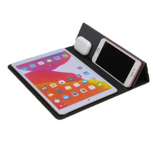 3 n'ime 1 Ikuku Nchaji Mousepad Foldable Wireless Charging Stand Portable Charging Pad