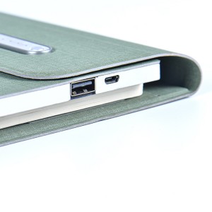 Pu Leather Notebook Wireless Charging Notebook Custom Led Logo A5 Notebook Business Notebook
