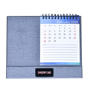 2023 Desk calendar paper desk calendar Wireless charging Desk Calendar