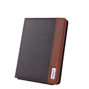 نمونه کارها کسب و کار کیف لپ تاپ چند منظوره چرم زیپ دار Portfolio Portfolio PU Leather File Folder