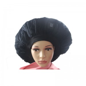 Touca de cabelo elétrica de carregamento USB Touca de calor térmica com saco de energia Chapéu a vapor