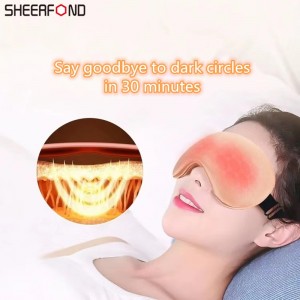 Máscara de ollos de calefacción eléctrica Máscara de seda de calefacción USB Máscara de sono de infravermellos afastados