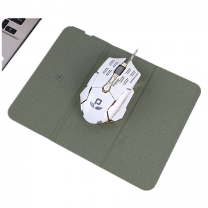 PU Kulit Wireless Ngecas Mouse Pad Multi-fungsi Mouse Pad Tipe C kaulinan Mouse Pad