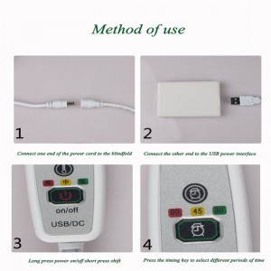Electric Heating Eye Mask USB Heating Silk Mask Far-Infrared Sleep Mask