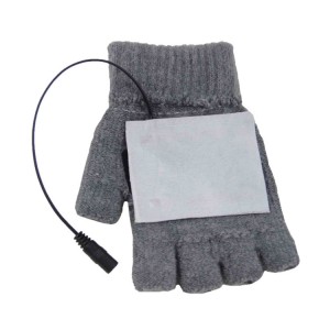 電気加熱取り外し可能な編み指なし手袋半指手袋
