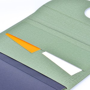 Produkte krijuese Notebook me karikues pa tel Qi me logo Led Portofoli i karikimit me valë të fletores së biznesit