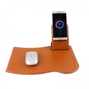Wireless Charge Mouse Pad With Pen Holder Office Mouse Mouse Pad Phone Holder Fast Mouse Pad