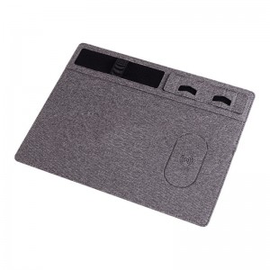 Multifungsi Wireless Pengisian Mouse Pad Waterproof Non-Slip Creative Mobile Phone Holder Meja Storage Game Mouse Pad
