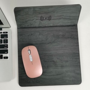Best PU Leather Mobile Stand Wireless Charging Mouse Pad Desk Pad Mus Mat