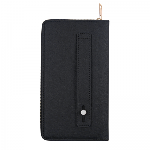 Portefeuille en cuir PU de chargement sans fil multifonction Portefeuille de chargeur portable Smart Power Bank