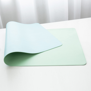 Oanpaste buro pad Waterproof PU Leather Mouse Pad buro skriuwblok bêste buro mat