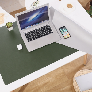 Custom Waterproof non-slip office desk mat pinakamahusay na malaking desk protector luxury leather desk pad